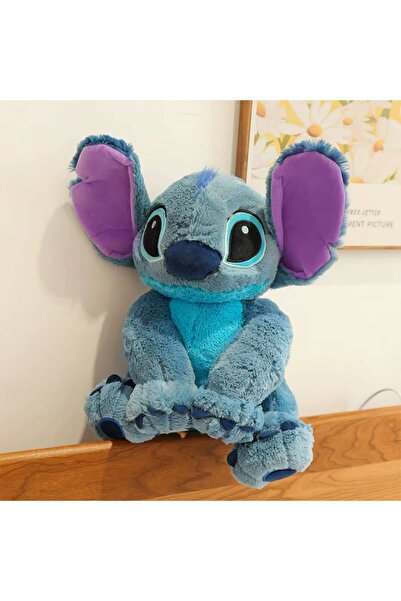 onestophube 30 cm Furry Stitch Plush Toy – Soft, Long-Haired, Adorable Sleepi...