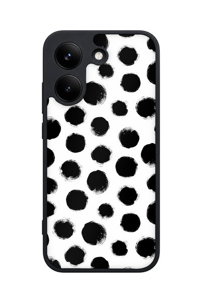 POCO X8 Pro Compatible Monochrome Patterned Camera Protected Shockproof Case