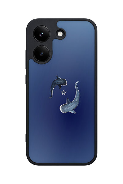 POCO X8 Pro Uyumlu MaviBalina Desenli Kamera Korumalı Darbelere Dayanıklı Kılıf