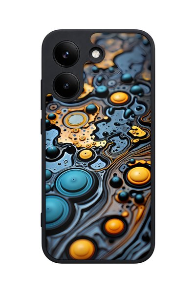 POCO X8 Pro Compatible Marbled Pattern Camera Protected Shockproof Case