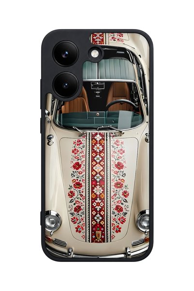 POCO X8 Pro Compatible Retro Patterned Camera Protected Shockproof Case