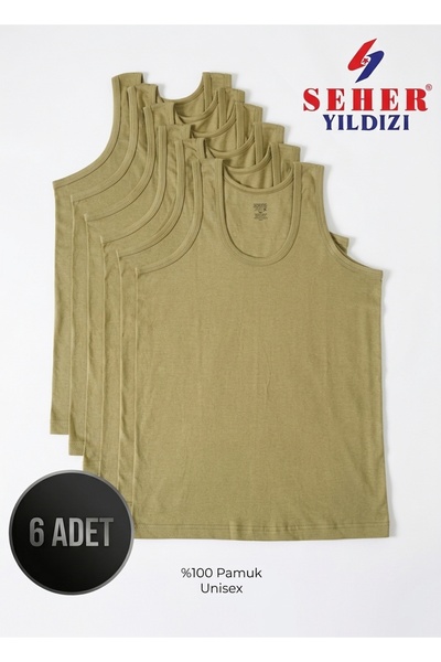 MHC TEXTİL Seher Penye Atlet (6 Adet) | Yeni Sezon