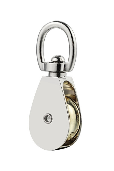 Lawazim Pro7 1inch Swivel Eye Pulley Block - Zinc Alloy Single Wheel for Rope...
