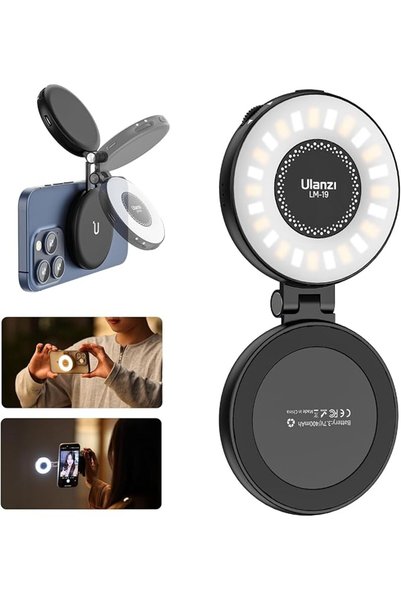 ULANZI Select ضوء سيلفي مغناطيسي من ULANZI، إضاءة LED متوافقة مع Magsafe، مع ...