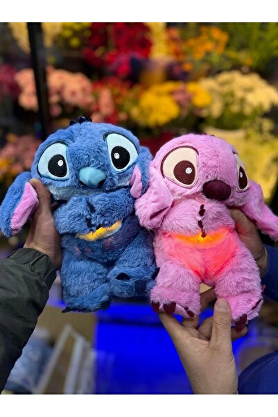 HOMELIA Nefes alan Stitch uyku arkadaşı peluş sevimli stitch mavi pembe karış...