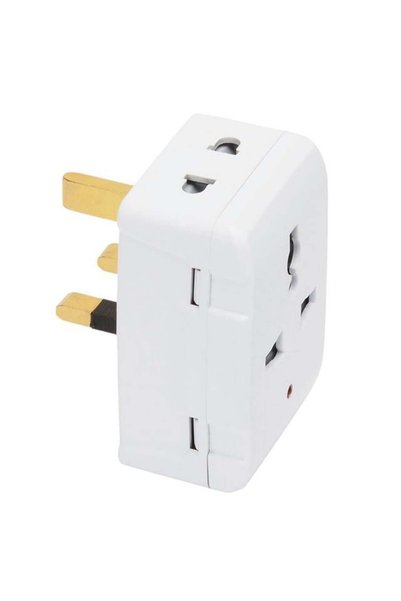 Depa DE-PA 11118-UK قابس مقبس سفر غوليات بريطاني أمريكي 3 مدخلات مع تأريض (مع...