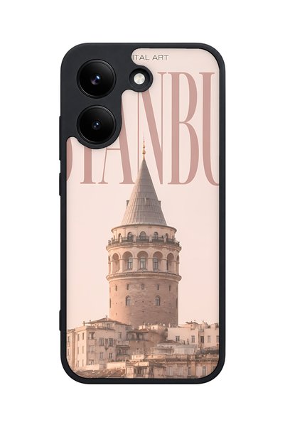POCO حافظة مقاومة للصدمات متوافقة مع X8 Pro بنمط جالاتا تاور مع حماية للكاميرا