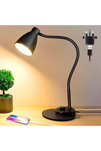GENERAL LED Desk Lamp,3 Color Modes,Table Lamp for Bedside with USB Charging ...