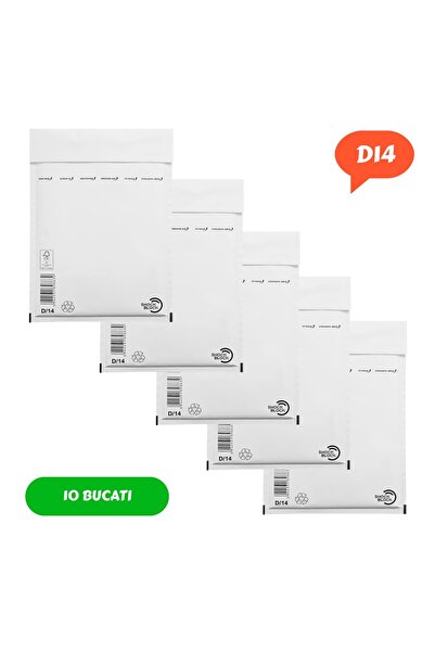 ambalaje365 Plic antișoc D14 cu bule de aer, 200x275+50mm, autoadeziv, culoar...