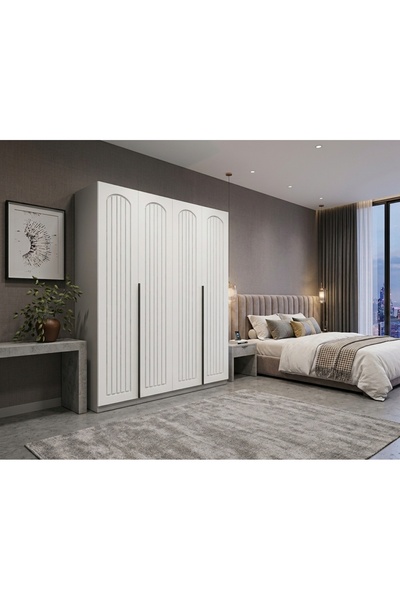 Dian Mobilya 4 Kapaklı Elbise Dolabı Country %100 MDF