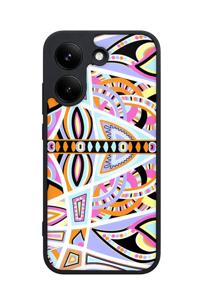 POCO X8 Pro Compatible Psychedelic Patterned Camera Protected Shockproof Case