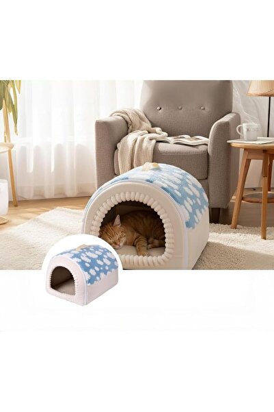GENERAL Fully Enclosed Cat Bed, 50 * 40 * 35cm Large Interior Space, Zipper D...