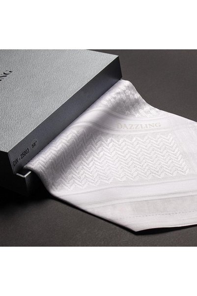 DAZZLİNG English White Shemagh W-25003
