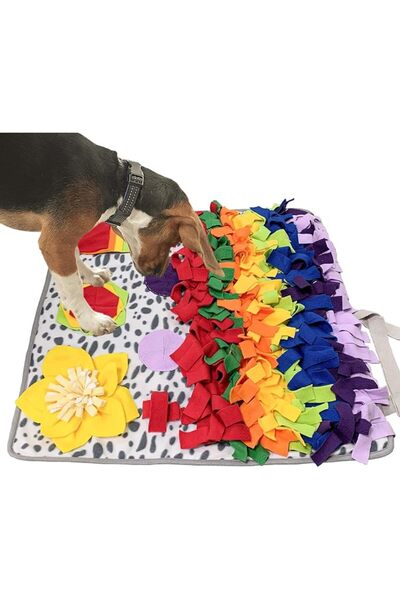 schitec Snuffle Mat for Dogs, Nosework Feeding Blanket Sniffing Pad for Inter...