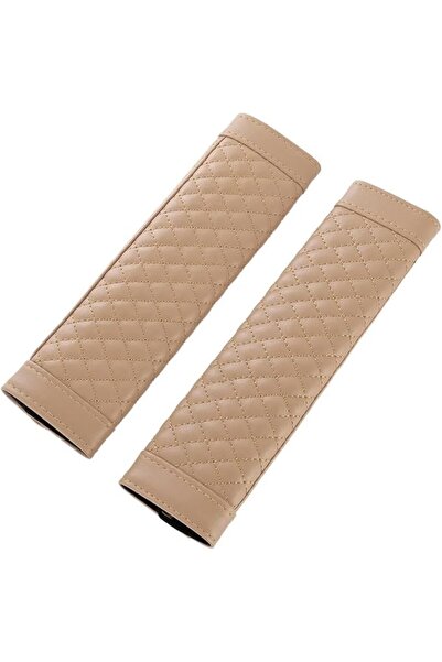 GENERAL 2Pcs Car Safety Seat Belt Cover Universal PU Leather Car Seat Belt Ca...