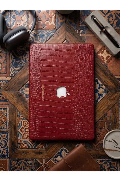 ARDSU Macbook Pro 14 İnç Laptop timsah desenli kılıf