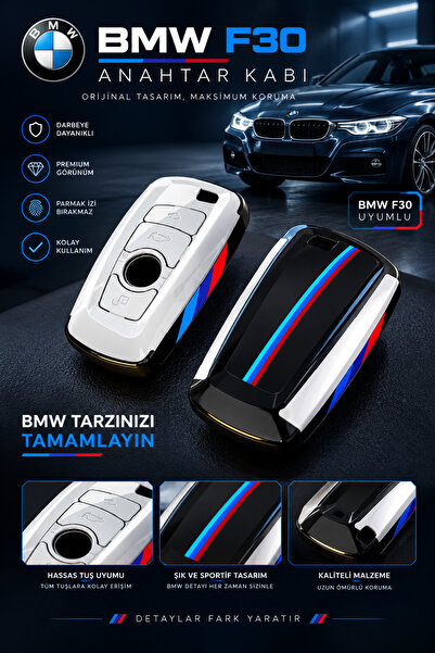 Sviesa Bmw F30 Key Case Cover Design Premium Key Container Hard Plastic Styli...