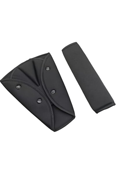 GENERAL 2 Pcs Seat Belt Pads for Kids Car Seat Belt Covers Black