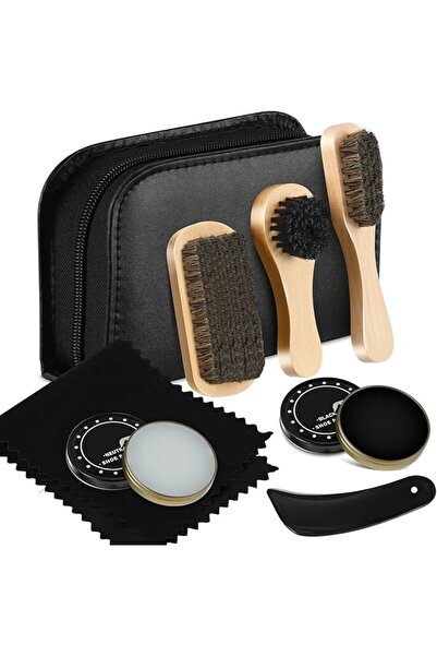 AZONEE Azone 7-Piece Shoe Care Set Includes Wax Oil, Soft Brush, Polish, Scra...