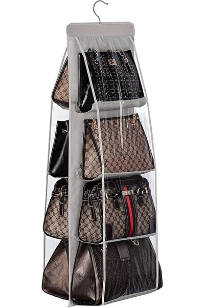 GENERAL pyebe Hanging Handbag Organizer, Upgrade Dust Proof Purse Organizer C...