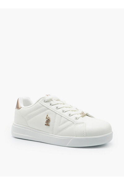 U.S. Polo Assn. حذاء رياضي نسائي برباط وشعار مميز