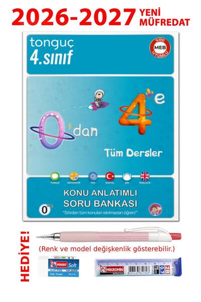 Tonguç Yayınları 0'dan 4'e Konu Anlatımlı Soru Bankası + Hediyeli