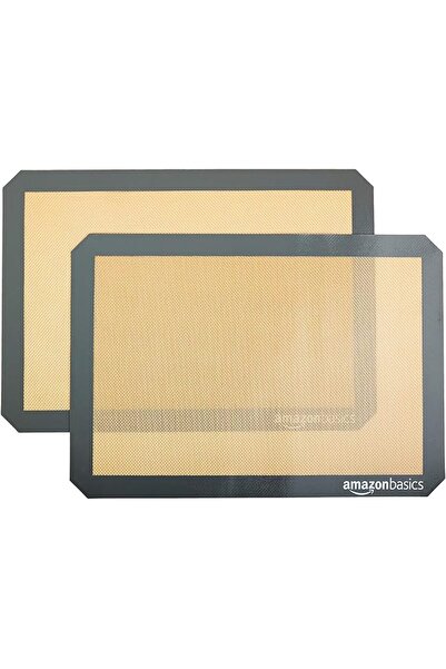 Amazon basics Rectangular Silicone Baking Mat, Old Standard, 2 Count, 42 x 29...