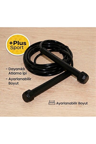 PLUSSPORT Sporcu Atlama İpi Uzunluk Ayarlanabilir Renk Seçenekli