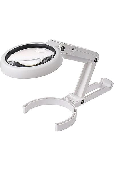 Meichoon Magnifier Glass Table Lamp,5X/11X Foldable Magnifying Lamp USB Power...
