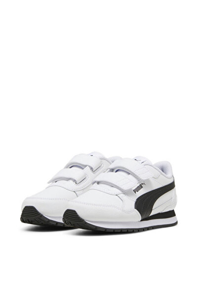 Puma حذاء رياضي للأطفال ST Runner v4 L V PS من الجلد بطول الكاحل