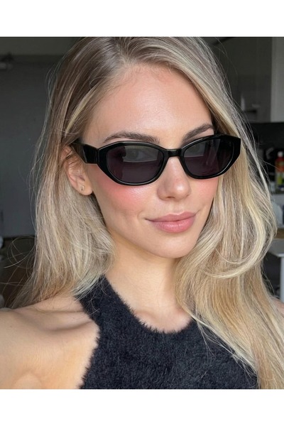 funeyes نظارات شمسية ستيلا بلاك كات آي بعدسات مستقطبة وتفاصيل مفصلات معدنية م...