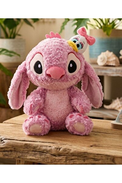 Heribom 40 Cm Büyük Boy Ördek Detaylı Stitch & Lilo Peluş Oyuncak