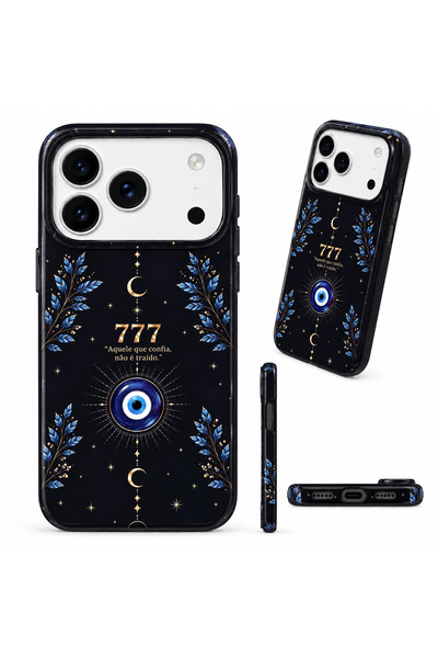 Iphone 17 Pro Max Nazar 777 Desenli Parlak Telefon Kabı Kılıfı