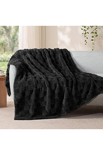 GENERAL Woolen Flannel Blanket for Sofa, Super Soft and Warm, Lightweight, Ch...