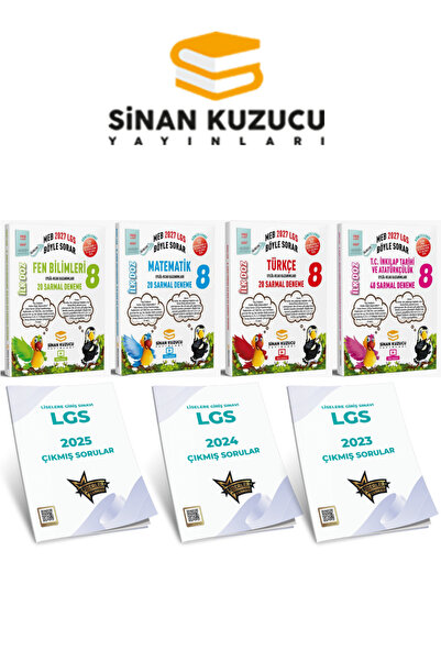 SİNAN KUZUCU YAYINLARI 8. Sınıf 2027 LGS MEB Böyle Sorar Fen Bilimleri Matema...