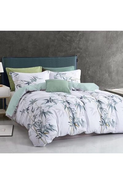 GOLDEN HOME طقم أغطية سرير مقاس كينج/مقاس فردي، غطاء لحاف، غطاء وسادة، 6 قطع،...