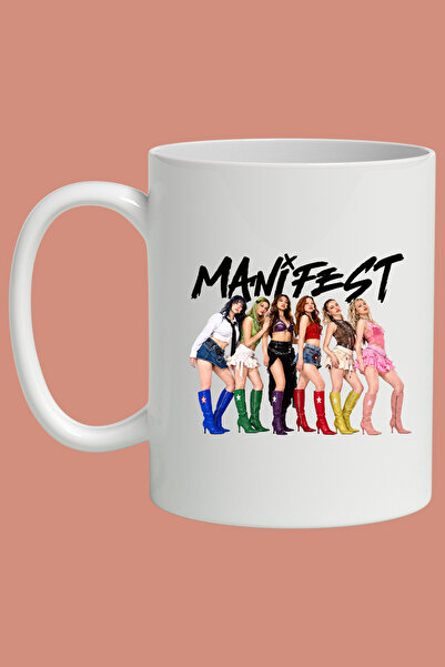 designedfy Manifest Baskılı Kupa Bardak 330 ml Seramik Kahve Çay Kupası