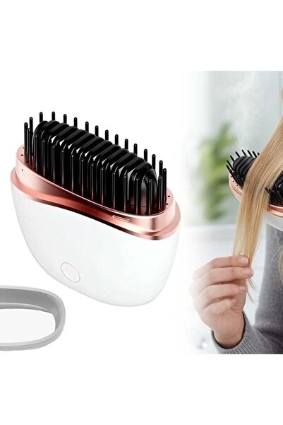 GENERAL Tazweeq Mini Cordless Hair Straightener Comb, Rechargeable Portable H...