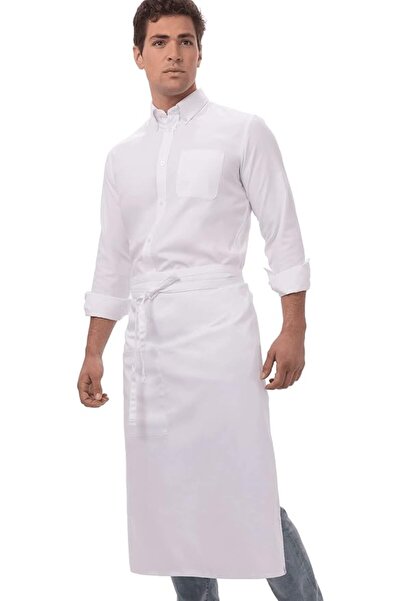 Chef Works Unisex Bistro Chef Apron, White, One Size
