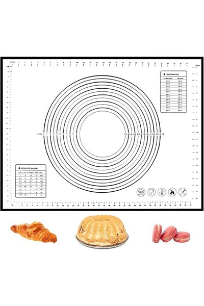 Generic Extra Large Silicone Baking Mat 80 * 60cm，Non Stick Pastry Mat Dough ...