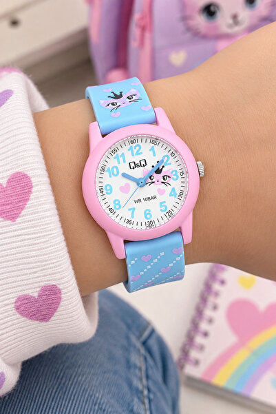 Q&Q Sea, Pool Waterproof Anti-Allergic Silicone Strap Girls' Wristwatch