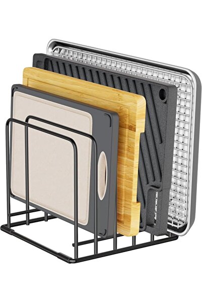 Yelajoy 5-Tier Dish Rack,Cutting Board Organizer,Metal Rack for Cutting Board...