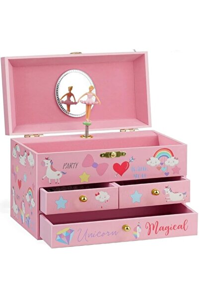 GENERAL Andanna Jewelry Box for Girls Boys, Kids Jewelry Organizer with Unico...
