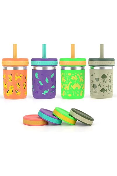 GENERAL Cafezi 15oz Stainless Steel Kids Cup with Lid | Unbreakable & Spill-P...