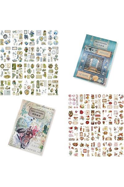 TERRIFI Vintage Scrapbooking Stickers Set for DIY Crafts and Journaling 312 P...