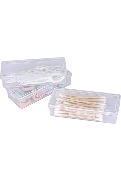 TERRIFI Clear Plastic Storage Boxes,Dental Floss Case for Travel, Clear Plast...