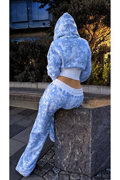 Weekeep Y2k Kamuflaj Premium Baggy Unisex Eşofman Takımı