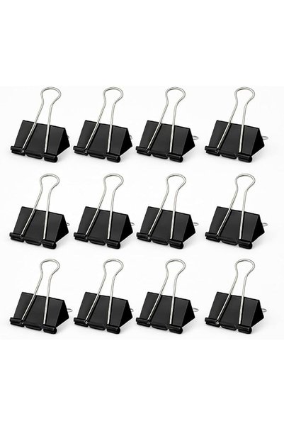 fitto Binder Clips - Heavy Duty Metal Clamps for Organizing Papers, Files, Of...