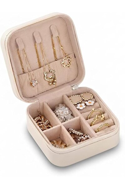 Generic Nexora Yai Small Travel Jewelry Box – Portable Leather Organizer Case...