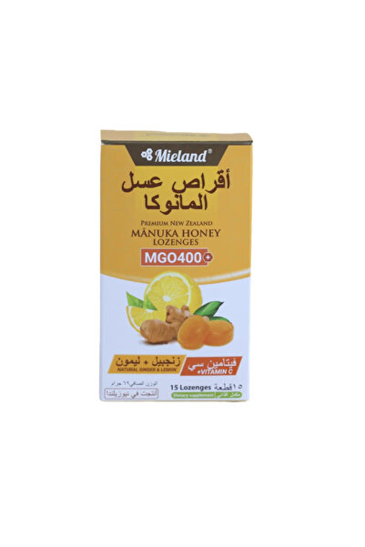Mieland Myland Manuka Honey & Vitamin C & Lemon & Ginger Tablets 400 Concentr...